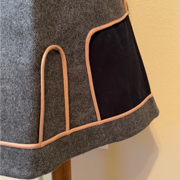 Marni Gray Mini A-line Skirt with Asymmetrical Design for Casual Work - Picture 4 of 8